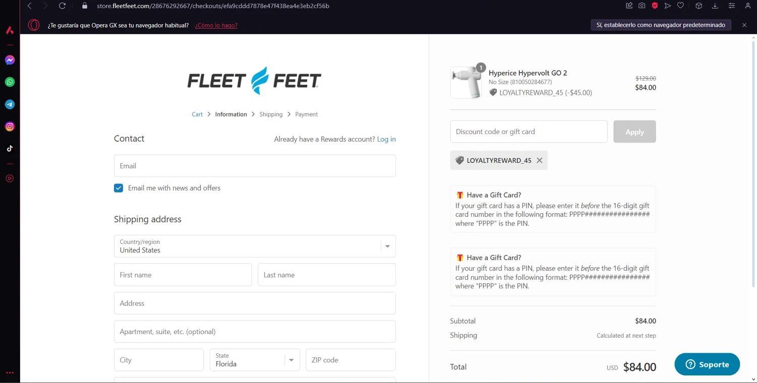 How to apply Fleet Feet coupon code